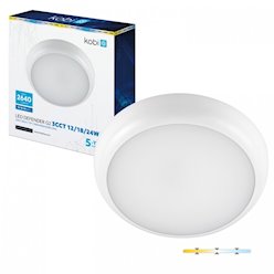 Plafon LED 24W MARI 24V IP65 czujnik mikrofalowy - biała dzienna
