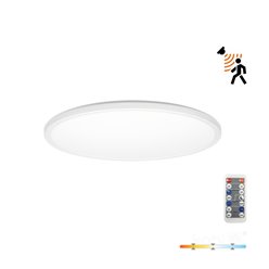 Plafon LED IP54 okrągły Slim 12W CCT z czujnikiem