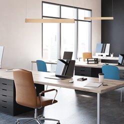 Lampa wisząca liniowa Linea 36W 120cm CRI90 CCT złota