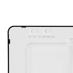 Panel LED o mocy 16W okrągły, podtynkowy, szklany z serii GLASS - biała  ciepła