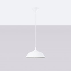 Lampa wisząca z okrągłym kloszem Frika 1xE27 biała