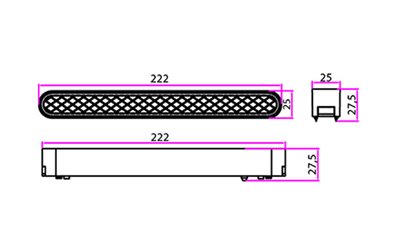 Lampa magnetyczna Cross 12W 4000K UGR19 biała