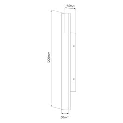 Lampa architektoniczna LED 20W 120cm Now CCT czarna