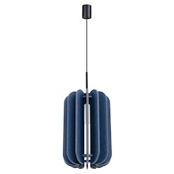 Lampa wisząca filcowa Mula 27 cm 1xE27 granatowa