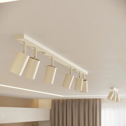 Kinkiet ścienny Reflektor Ring 1xGU10 beżowy
