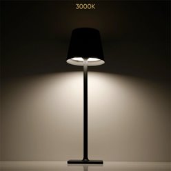 Lampa stołowa LED 4w1 3,5W 400lm CCT czarna 2x2000mAh