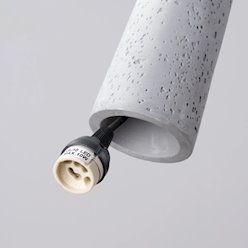 Lampa wisząca betonowa Electra 1xGU10 szara