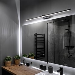 Kinkiet LED nad Lustro Lozano 22W 120cm 4000K czarny