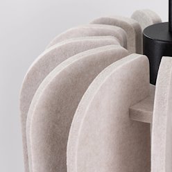 Lampa wisząca filcowa Mula 27cm 1xE27 beżowa