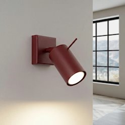 Kinkiet ścienny Reflektor Ring 1xGU10 burgundowy