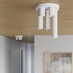 Lampa sufitowa tuby Lagos 3xGU10 okrągła biała