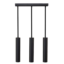 Lampa wisząca potrójna KARADON 3xGU10 listwa czarna