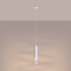 Lampa wisząca Tuba Lami 1xGU10 biała