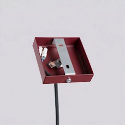 Lampa wisząca pojedyncza tuba Pastelo 1xG9 burgundowa
