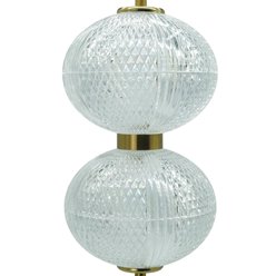 Lampa wiszące kule LED 39cm Amelia 30W - złota