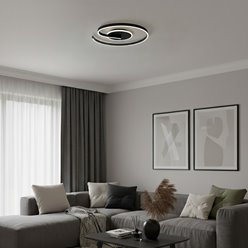 Lampa sufitowa nowoczesna LED Spiral 22W czarna