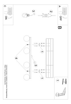 Lampa sufitowa mleczne kule YOLI 4xG9 biała