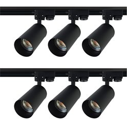 szynoprzewód 2m 6x reflektor led gu10 czarny