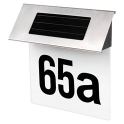 Lampa solarna LED z numerem domu