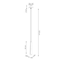 Lampa wisząca dekoracyjna Prysm 1xG9 czarna