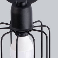 Lampa sufitowa podwójna BELUCI 2xE14 czarna