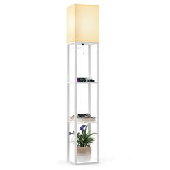 Lampa stojąca Square 1xE27 160cm biała