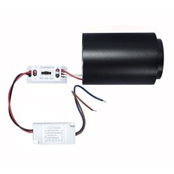 Tuba sufitowa LED Box CCT IP44 8W 680lm okrągła czarna