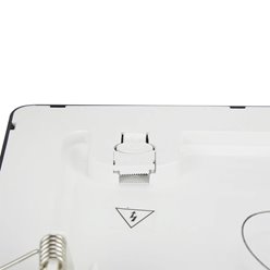 Panel LED o mocy 16W okrągły, podtynkowy, szklany z serii GLASS - biała  ciepła