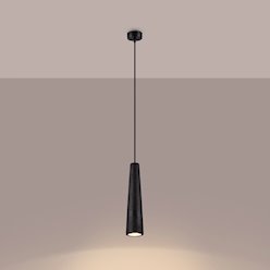 Lampa wisząca betonowa Electra 1xGU10 czarna