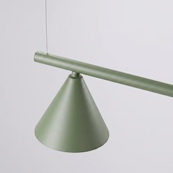 Lampa wisząca Nox 4-punktowa 4xE14 zielona oliwkowa