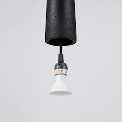 Lampa wisząca betonowa Electra 1xGU10 czarna