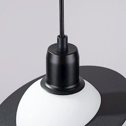 Lampa wisząca nowoczesna kula Hyperion 1xG9 czarna