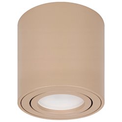 Oprawa natynkowa tuba GU10 okrągła 80x84mm beżowa