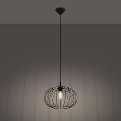 Lampa wisząca druciana TSUNO 1xE27 czarna