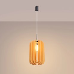 Lampa wisząca filcowa Mula 27cm 1xE27 żółta