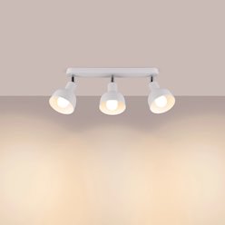 Lampa sufitowa z reflektorami Elba 3xE27 biała