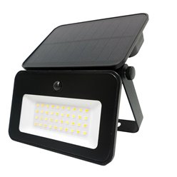 Halogen / naświetlacz LED 10W 850lm SMD IP65 szary z czujnikiem ruchu PIR - biała dzienna