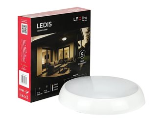Plafoniera LED IP65 Ledis 12W-16W 1600lm biała 4000K