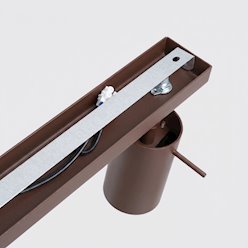 Kinkiet listwa z reflektorami Ring 6xGU10 brązowy