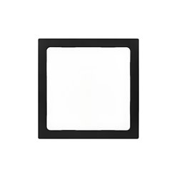 Panel LED czarny kwadrat Egde 24W natynkowy 4000K