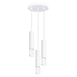 Lampa wisząca potrójna Liro 3xGU10 okrągła biała
