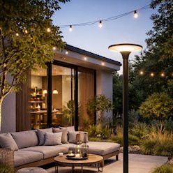 Lampa parkowa LED solarna Patio 20W 2100lm 3000-4000K