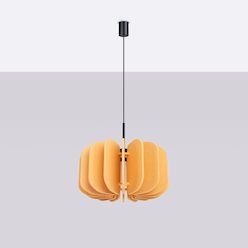 Lampa wisząca filcowa Mula 45 CM 1xE27 żółta