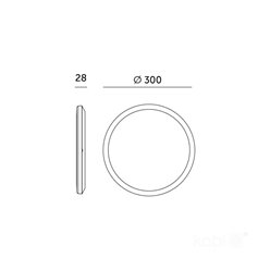 Plafon LED IP54 okrągły Slim 24W z przełącznikiem CCT