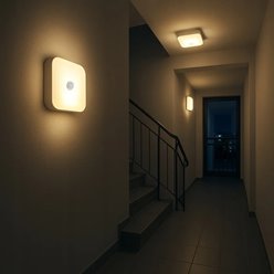 Plafon LED z akumulatorem USB 5W 4000K - czujnik ruchu