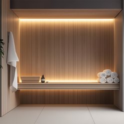 Taśma LED 24V COB IP68 Sauna Line 10W 480 LED Neutralna 5m