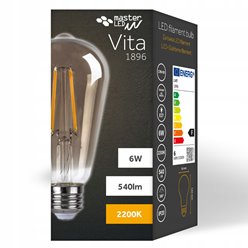 Żarówka LED E27 filament 