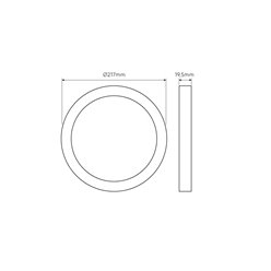 okrągły panel LED 18W easyfix sciemnialny