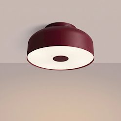 Lampa sufitowa okrągła Omiq 4xE27 burgundowa
