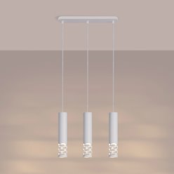 Lampa wisząca potrójna Liro 3xGU10 listwa biała